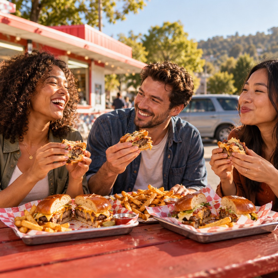 Burger Run with friends