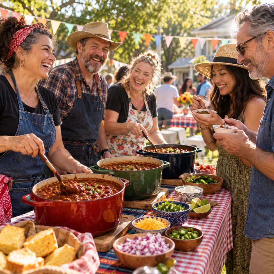Chili Cook-off with friends