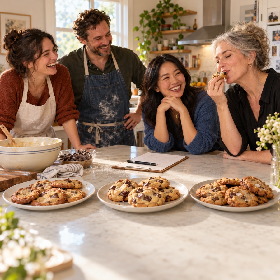 Cookie Bake-off with friends